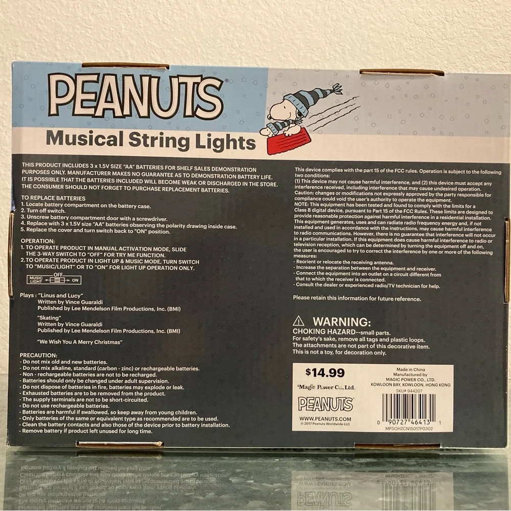 Peanuts Musical String Lights - Picture 2 of 10